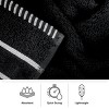 Lavish Home 18-Piece Cotton Towel Set, Black - 4 of 4