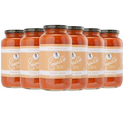 Emeril Lagasse 25 Oz, 2-PK, 4-PK and 6-PK Pasta Sauces : Arrabbiata, Vodka, Homestyle Marinara, Roasted Garlic, Tomato Basil (6-PK-Vodka)