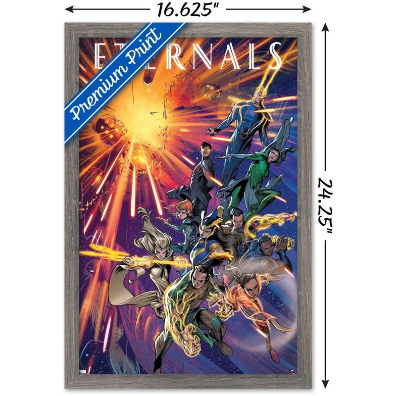Trends International Marvel Eternals - Immortals Walk Comic Framed Wall Poster Prints, 3 of 7