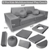 Kids Couch 12PCS,Modular Kids Play Couch for Inspiring Child Creativity,Sectional Sofa,Bedroom and Playroom Furniture for Toddlers Sleeping Reading - 2 of 4