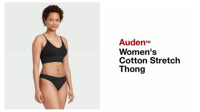 Women's Cotton Stretch Comfort Thong - Auden™, 2 of 6, play video