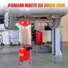 8 Gallon Portable Waste Oil Drain Tank, Air Operated Oil Lift Drainer, Adjustable Fluid Fuel Drainage with Wheels, Pressure Regulating Valve - 2 of 4