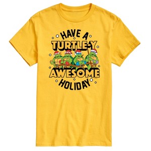 Men's - Teenage Mutant Ninja Turtles - Turtley Awesome Group Short Sleeve Graphic T-Shirt - 1 of 4