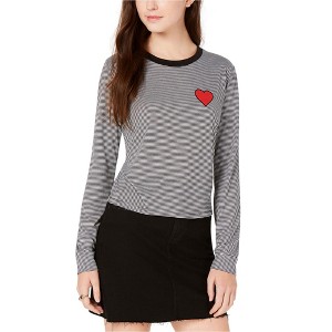 Carbon Copy Womens Heart Embellished T-Shirt - 1 of 1
