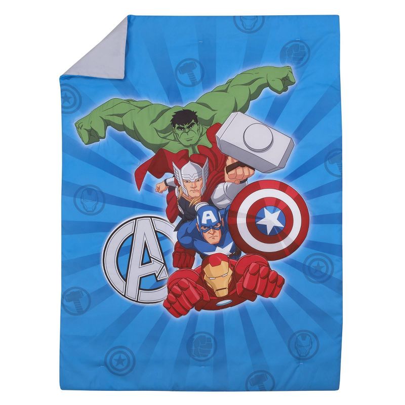 4pc Toddler Marvel Team Avengers Kids&#39; Bedding Set, 1 of 9