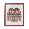 Greenland Home Fashion Ugly Sweater Ultra Soft High-Quality Throw Blanket Standard Red - 2 of 4