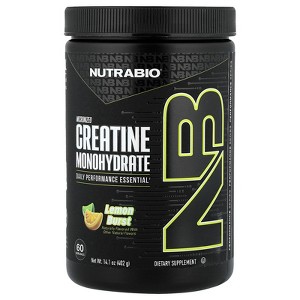 NutraBio Micronized Creatine Burst, Citrus Rush Lemon Lime, 0.89 lb (402 g) - 1 of 4