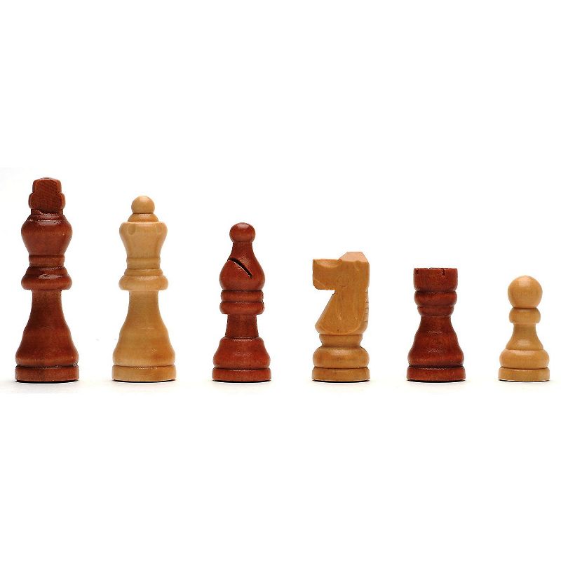 WE Games Folding Wood Travel Chess Set - 11.5 in. Board, 2.6 in. King, 4 of 8