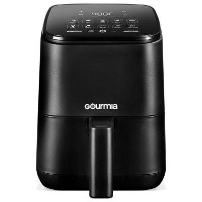 Gourmia 6-qt Digital Window Air Fryer With 12 Presets & Guided Cooking  Black : Target