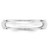 Black Bow Jewelry 2.5mm to 6mm 14K White Gold Half Round Ridged Edge Standard Fit Band - 2 of 4