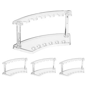 Unique Bargains Acrylic Space-Saving Durable Pen Display Stand Rack - 1 of 4