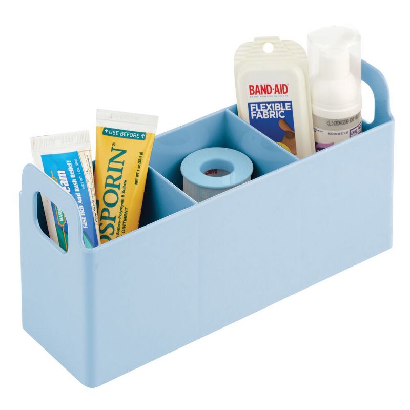 mDesign Plastic Bathroom Vanity Organizer Storage Caddy Holder, 2 of 8