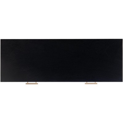 Estella Black and Beige 2-Drawer Console Table
