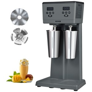 VEVOR Milkshake Maker, 375W x 2 Electric Milkshake Machine, Commercial Double Heads Drink Mixer Blender,Intelligent Microswitch, 3-Speed - 1 of 4