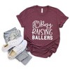 Simply Sage Market Women's Busy Raising Ballers Baseball Short Sleeve Graphic Tee - 3 of 4