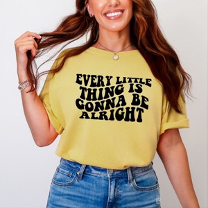 Simply Sage Market Every Little Thing Wavy Garment Dyed Tee - 1 of 4