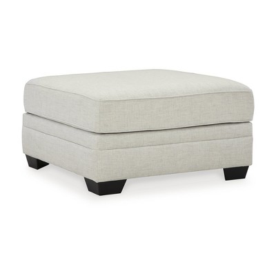 Signature Design by Ashley Traditional Huntsworth Oversized Accent Ottoman, Dove Gray