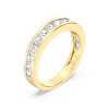 GILDED 1, 1/2, 1/4, 1/10 Carat Lab Grown Diamond in 14KT Gold Plated over 925 Sterling Silver Anniversary Bands | Eternity Stackable Rings | Size 7 - 2 of 4