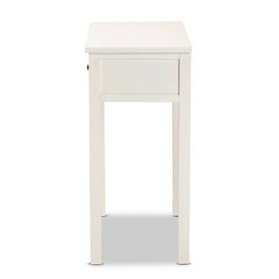 Lambert Classic White Firwood 2-Drawer Console Table