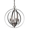 Chloe Lighting Osbert Industrial-Style 4 Light Rubbed Bronze Ceiling Pendant 16 Inches Wide - 3 of 4