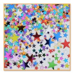 Beistle Pretty Party Stars Confetti, 4 bags of .5 oz (4/Pkg) Multicolored - 1 of 1