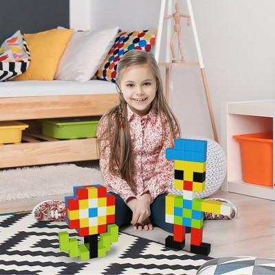 Picasso-TILES 60 PC Magnetic Building Puzzle Cubes Set for Kids Ages 3+