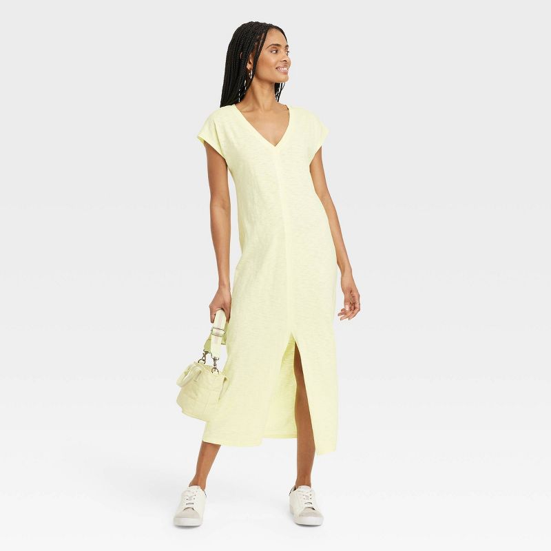 Women's Short Sleeve Midi T-Shirt Dress - Universal Thread™, 4 of 6
