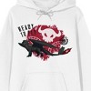 How To Train Your Dragon Ready To Fly Adult White Long Sleeve Hooded Sweatshirt - 2 of 2