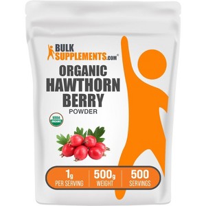 BulkSupplements Organic Hawthorn Berry Powder - 1 of 4