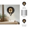 Metal Iron Wall Mounted Pillar Candle Holder Taper Candle Holder Modern Decorative Candle Sconce Candle Display Stand - 3 of 4