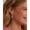 Gold Earrings for Women Trendy, Simple Dainty 14K Gold Plated Paperclip Square Chain Link Dangle Hoops Earrings Pin Stud Huggie Earrings Lightweight - 4 of 4
