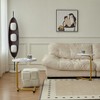 Lirago 2-Piece White C-Shaped Side Tables-Compact Metal End Tables for Sofa & Bed 17.72"W * 11.8"L * 23.62"H - 2 of 4