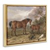 Stupell Industries Wild Dogs & Horses Traditional Floating Frame Canvas Art, Gold, 31" x 25" - 2 of 4
