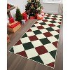 Coucheta Washable Checkered Area Rug, Non-Slip & Stain Resistant, Modern Geometric Plaid Carpet for Bedroom, Living Room, Hallway, Dining & Nursery - 4 of 4