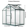 Heavy Duty Greenhouse for Outdoors with Doors and Adjustable Roof Vent Windows, Walk-in Large Sunhouse for Backyard Gardening - 2 of 4