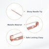 Unique Bargains Durable Multipurpose Iron Badge Brooch Pin Backs Safety Clasp 60 Pcs - 2 of 4