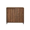 Waina Cabinet Oak - Acme Furniture: Mid-Century Modern Entryway Organizer with Adjustable Shelves - 2 of 4