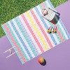 Multi Striped Picnic Blanket - Sun Squad™ - 2 of 4