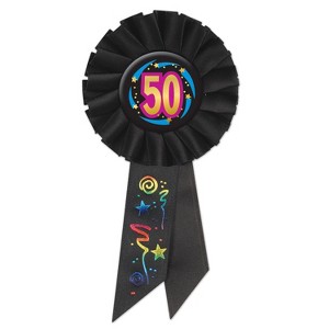 Beistle 50 Rosette, 3¼" x 6½", (2/Pkg) Multicolored - 1 of 1