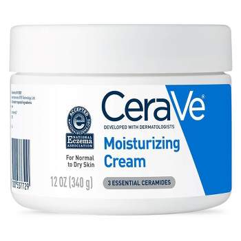 CeraVe Moisturizing Cream, Body and Face Moisturizer for Dry Skin with Hyaluronic Acid and Ceramides - 12oz