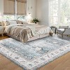 Washable Kitchen Rug, Soft Non-Slip Floral Runner for Hallway, Entryway, Laundry, Bathroom - 3 of 4