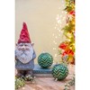 NAYSAYE Party Decoration and Accessories Glass Christmas Ball Ornaments Set of 8 for Holiday Party Decorations, Green, 4.8"*5.6"*0.4" - 3 of 4