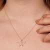 GILDED 1/10 or 1/4 Ctw Lab Grown Diamond Animal & Critter Pendant Necklaces in 925 Sterling Silver or 14KT Gold Plated, 18" Chain - 3 of 4