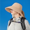 Anna-Kaci Women Ponytail Sun Hat Wide Brim Sun Hat with Flap Packable Adjustable Summer Beach Hat - 3 of 4