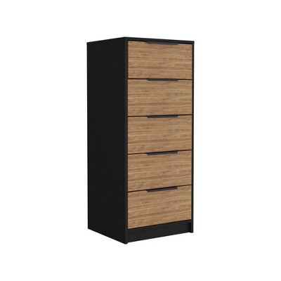 NicBex 5 Drawer Dresser for Bedroom,Modern Style Drawers with Black Handle,Dressers for Kids Room,Living Room,Entry and Hallway