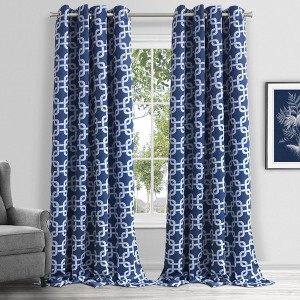 Dainty Home Interlock 100% Blackout Thermal Insulated Grommet Single Curtain Panel - 1 of 4