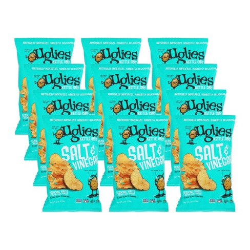 Uglies Salt And Vinegar Kettle Cooked Potato Chips - Case of 12/6 oz