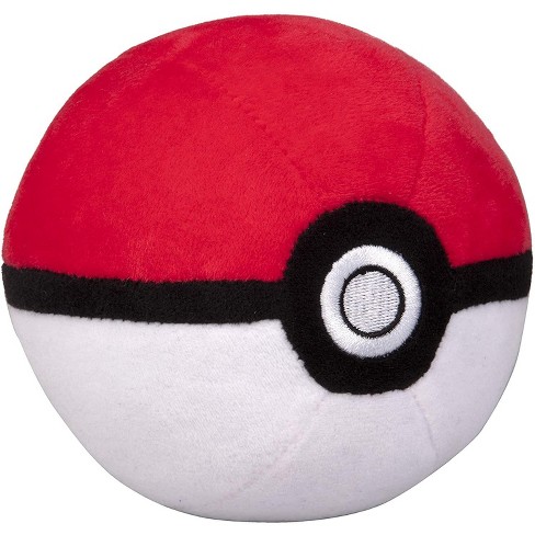 Jazwares Pokemon Pokeball Plush, Soft Stuffed Poke Ball With