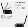 13.2 Gallon Stainless Steel Commercial Trash Can, Fingerprint-Proof  with Soft-Close Lid & Foot Pedal,for Home Office Restaurant - 3 of 4