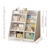 ALEXOUN Wooden Kids Bookshelf with Sling Book Rack - 4-Tier Bookcase & Toy Storage Organizer,Space-Saving Design for Toddler Room, Playroom - 3 of 4
